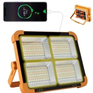Foco LED Solar Emergencia Recargable 1000W